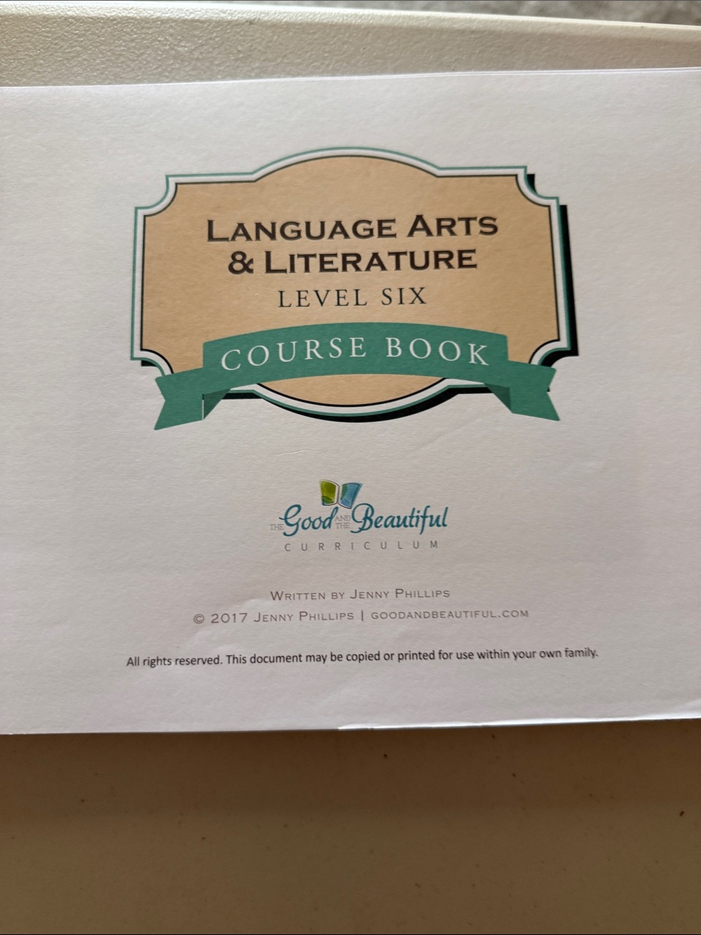 Good & Beautiful Language Arts & Literature Level Six Course Book - Green - Picture 2 of 10